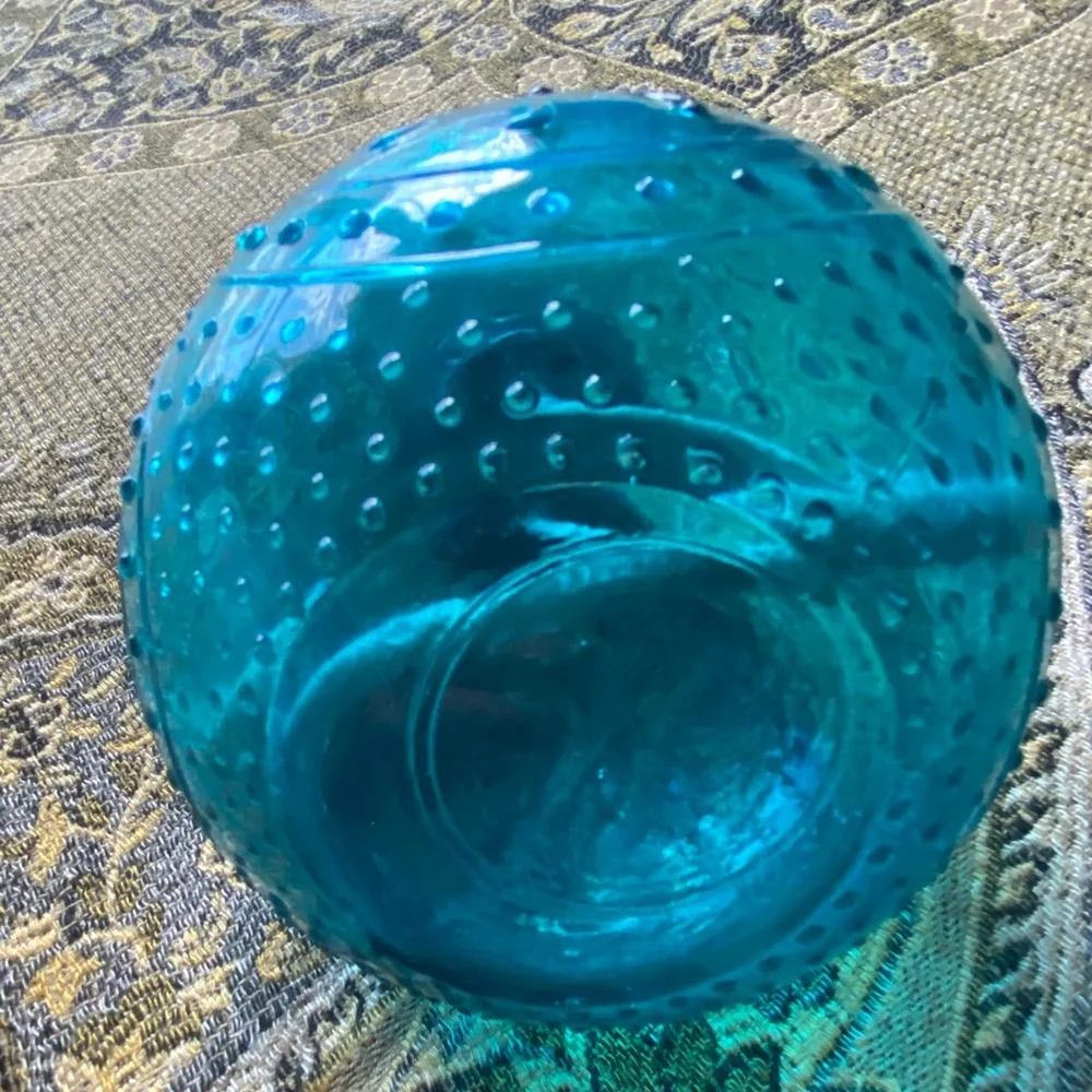 Blue Glass Oil Lamp 🪔
